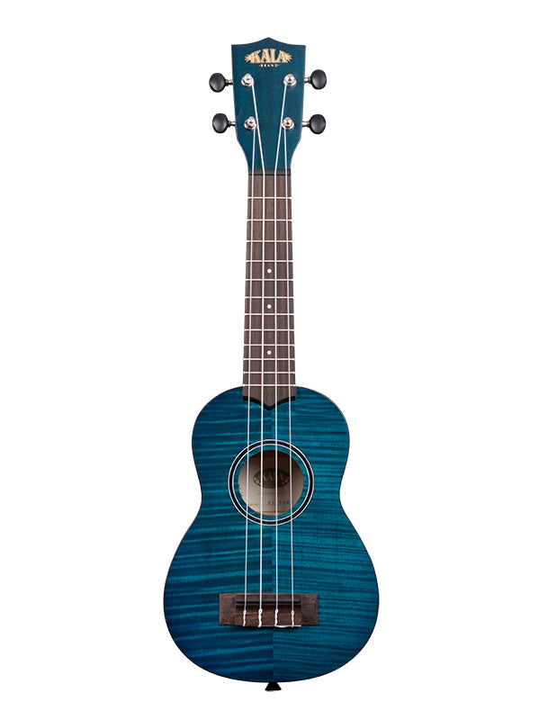 Exotic Mahogany, Soprano - Transparent Blue, livré avec housse