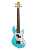 Kala Solid Body U-Bass, 4 snaren, geleverd met hoes - Surf Blue