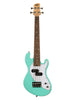Kala Solid Body U-Bass, 4 snaren, geleverd met hoes - Surf Green