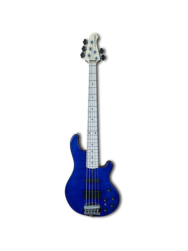 Lakland Skyline 55-02 Deluxe, 5 cordes - Translucent Blue, Touche érable