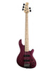 Lakland Skyline 55-OS, 5-snarig – Translucent Purple, esdoorn toets