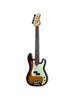 Lakland Skyline 44-64, 4-snarig – 3-Tone Sunburst, palissander toets