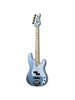 Lakland Skyline 44-64 Custom, 4 snaren – Ice Blue Metallic, esdoorn toets