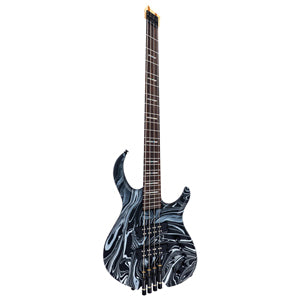 M. MILLER M6 Headless 4 Black Swirl