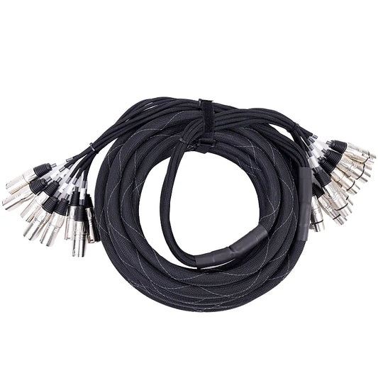 Kirlin MT801-10BK meeraderige kabel 8 XLR M XLR F 1
