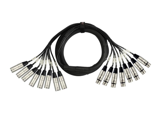 Kirlin MTN815-10BK meeraderige kabel 8 XLR M XLR F Mon