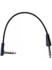 Rockboard Cable plat TRS 20 cm, angle/droit - Noir