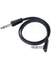 Rockboard Cable plat TRS 60 cm, droit/angle - Noir