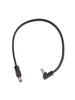 Rockboard Câble d'alimentation plat coudé/droit - 30 cm - Black