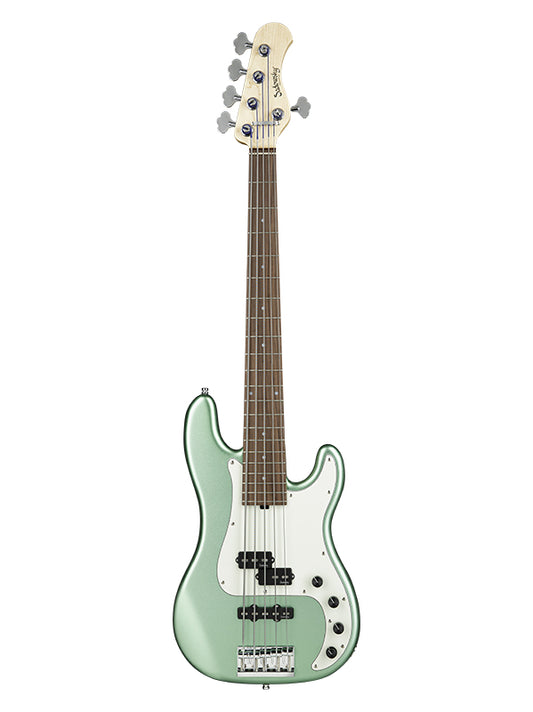 Sadowsky MetroLine, Hybrid PJ Vintage, 5 cordes, 21 frettes, alder - Sage Grn Metallic Satin