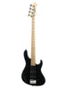 Sadowsky MetroLine, moderne basgitaar, 4 snaren, 24 frets, essen – Satin Black Pearl