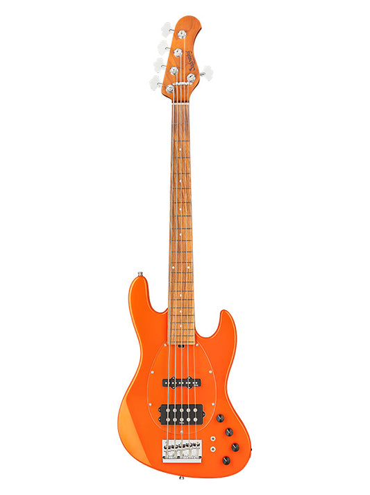 Metroexpress, MJ Vintage Bass, 5 cordes, 21 frettes - Candy Apple Orange,Morado