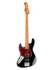 Sadowsky MetroExpress, Standard JJ, 4 snaren, fretless met lijnen, linkshandig, linkshandig - zwart, paars