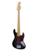 Sadowsky MetroExpress, Standard JJ, 5-snarig, 21 frets - Zwart, esdoorn