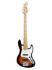 Sadowsky MetroExpress, Standard JJ, 5 snaren, 21 frets - Tobacco Burst, esdoorn