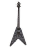 Schecter Juan of the Dead V-1 met vaste brug - Satin Black Reign