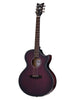 Schecter akoestische Orleans Stage, Fishman Isys-voorversterker – Vampyre Red Burst Satin