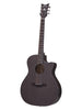 Schecter akoestische gitaar Orleans Studio, Fishman Isys-voorversterker – Satin See Thru Black