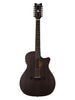 Schecter akoestische Orleans Studio-12, Fishman Isys-voorversterker – satijnzwarte transparante afwerking