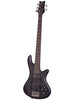 Schecter Stiletto Studio 5 - Doorschijnend zwart satijn