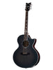 Schecter Synyster Gates akoestische gitaar GA SC - Trans Black Burst Satin