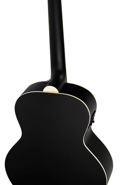 D7E-SBK-4, basse 4 cordes, EQ Ortega MagusPro/B, table épicéa, f/e acajou, manche acajou, noir satiné