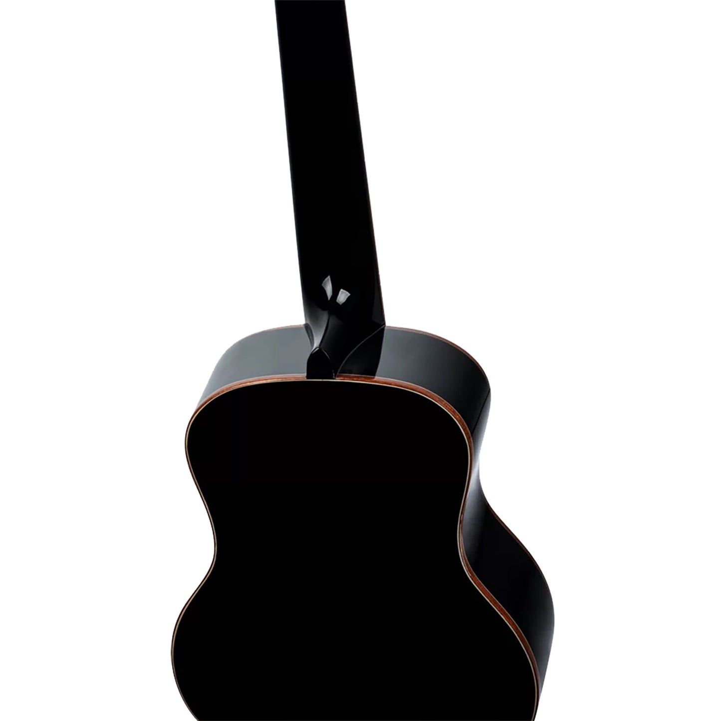 RUOX-TE, modèle Ténor, table épicéa, fond & éclisses acajou, manche acajou, housse luxe, noir brillant