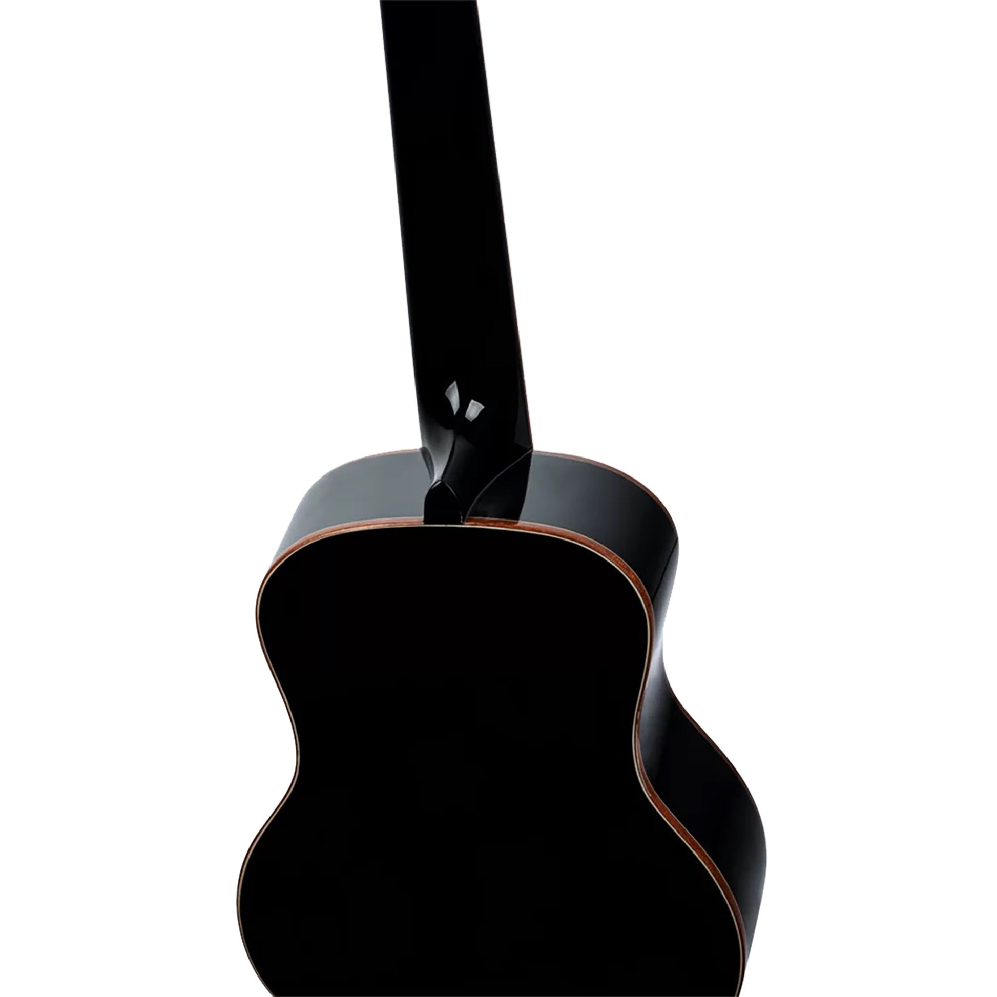 RUOX-TE, modèle Ténor, table épicéa, fond & éclisses acajou, manche acajou, housse luxe, noir brillant