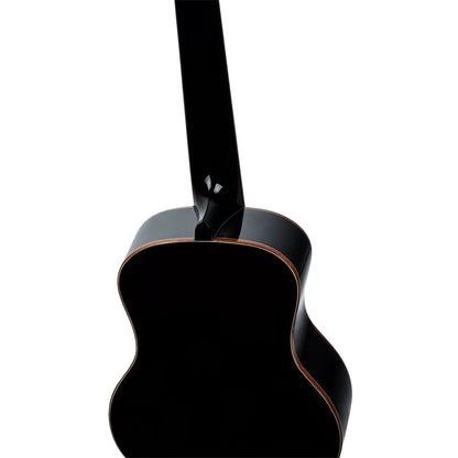 RUOX-TE, modèle Ténor, table épicéa, fond & éclisses acajou, manche acajou, housse luxe, noir brillant