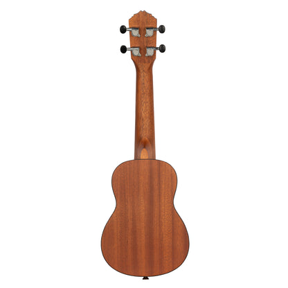 RU5SO, modèle Soprano, table épicéa avec motif, fond & éclisses sapele, manche acajou, naturel satiné