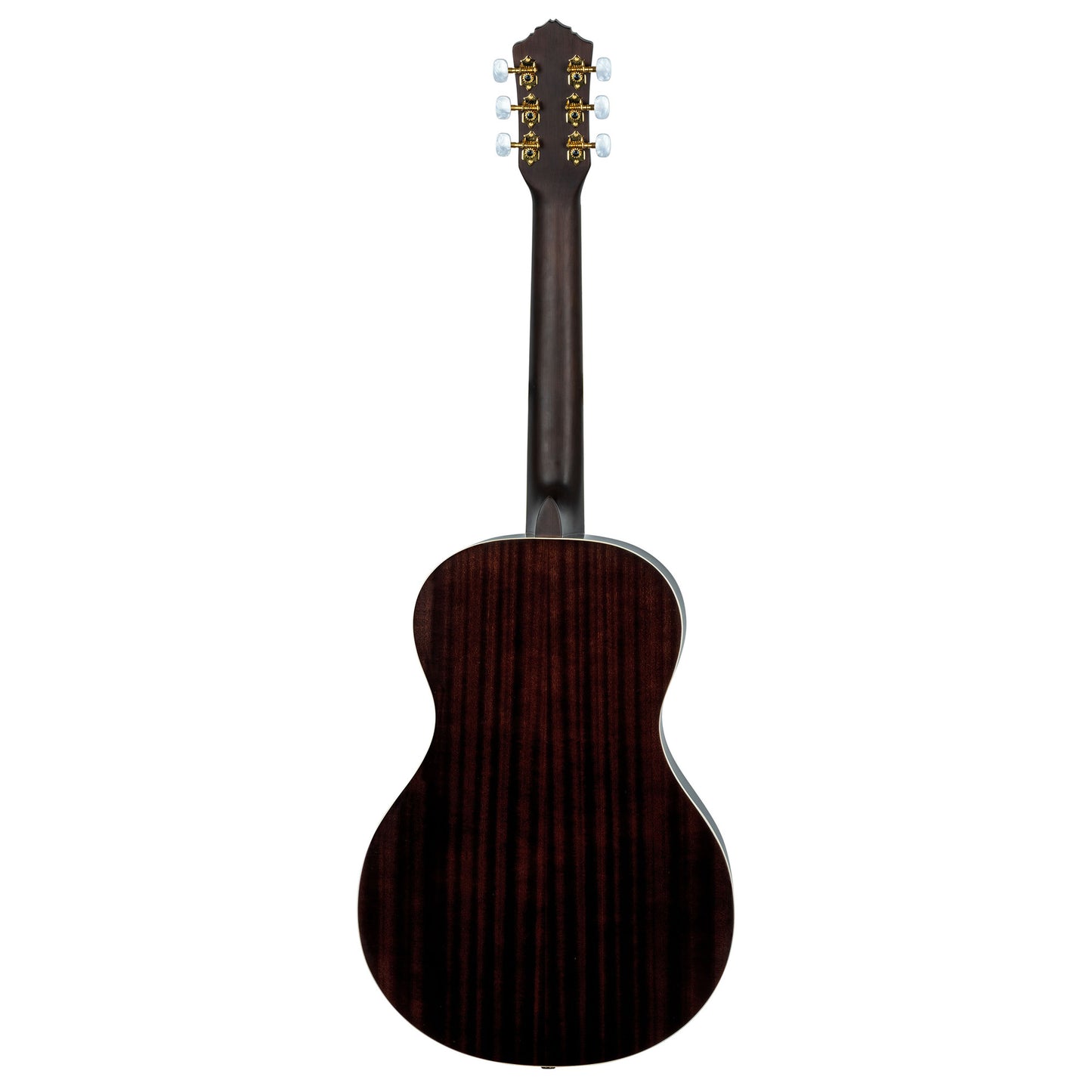 RRA-PLT, forme Parlor, table épicéa, fond & éclisses acajou, sillet 52 mm, housse assortie, bordeaux brillant