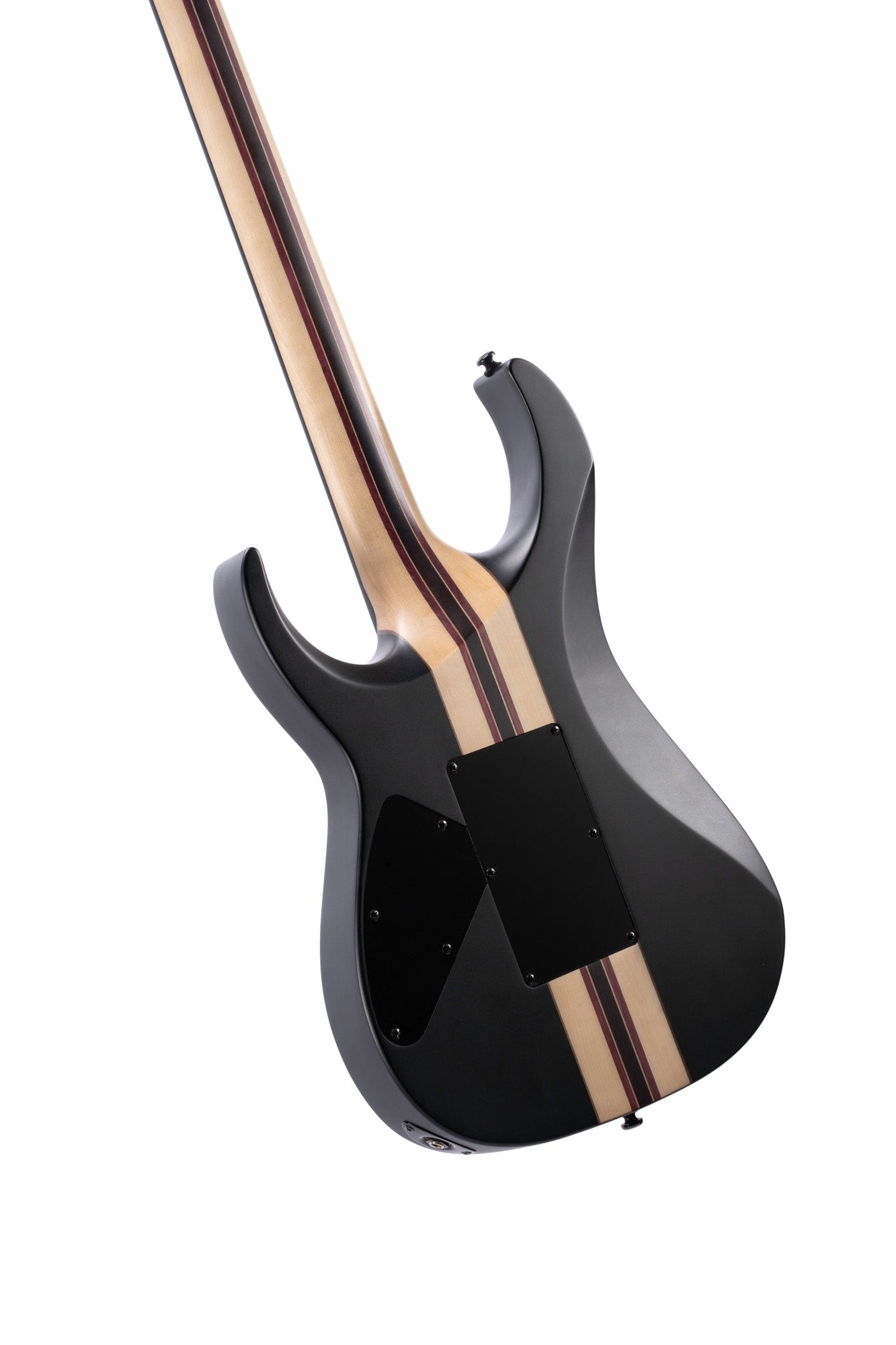 X500 Menace, corps acajou, table érable massif, manche collé 7 pièces, touche ébène, vibrato Floyd Rose, micros Seymour, noir