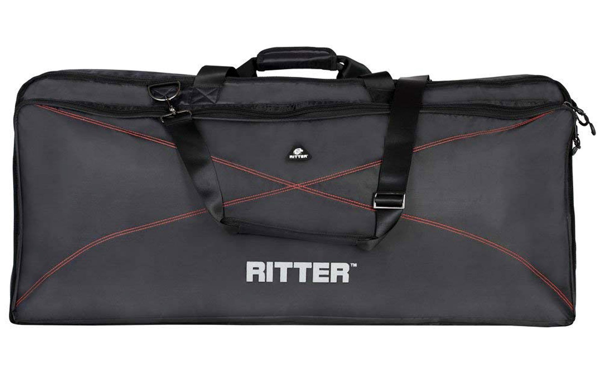 Housse PERFORMANCE 2 pour clavier, rembourrée 15 mm, 1290x400x130 mm, noir et rouge