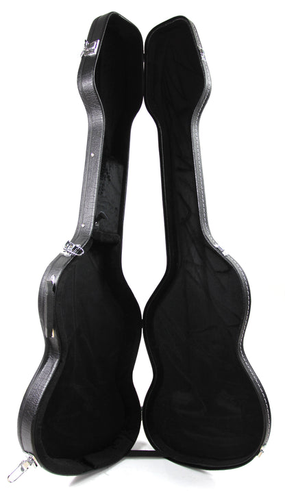 Etui bois pour guitare basse, forme, noir