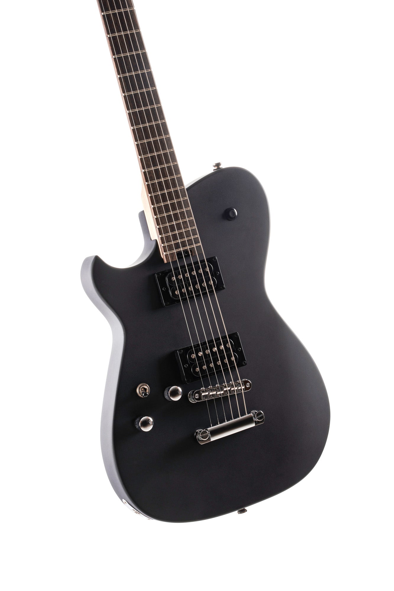 MBM-2H-LH, signature Matt Bellamy, corps tilleul, manche érable à radius compensé, micros Manson,"Kill" bouton, gaucher, noir