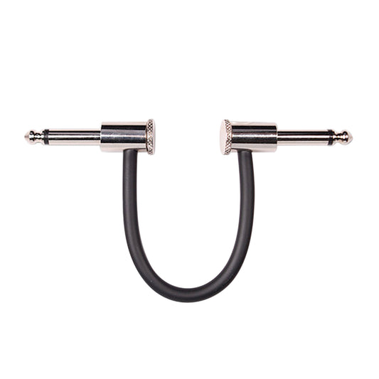 Câble patch PC-6, Jack coudé/Jack Coudé, 15 cm, noir