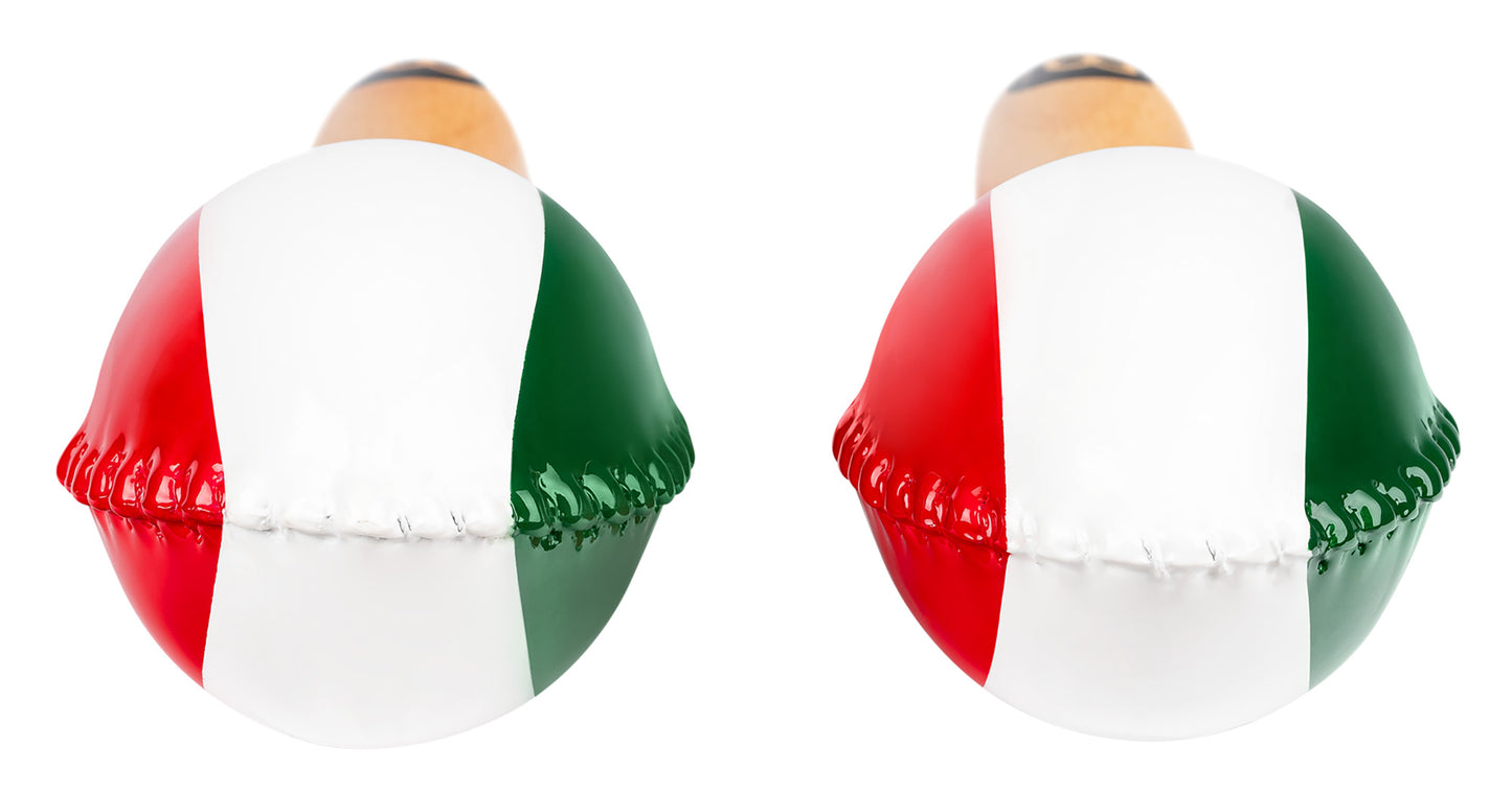 MARACAS MEINL PEAU ANIMALE MODELE STANDARD DRAPEAU MEXICAIN