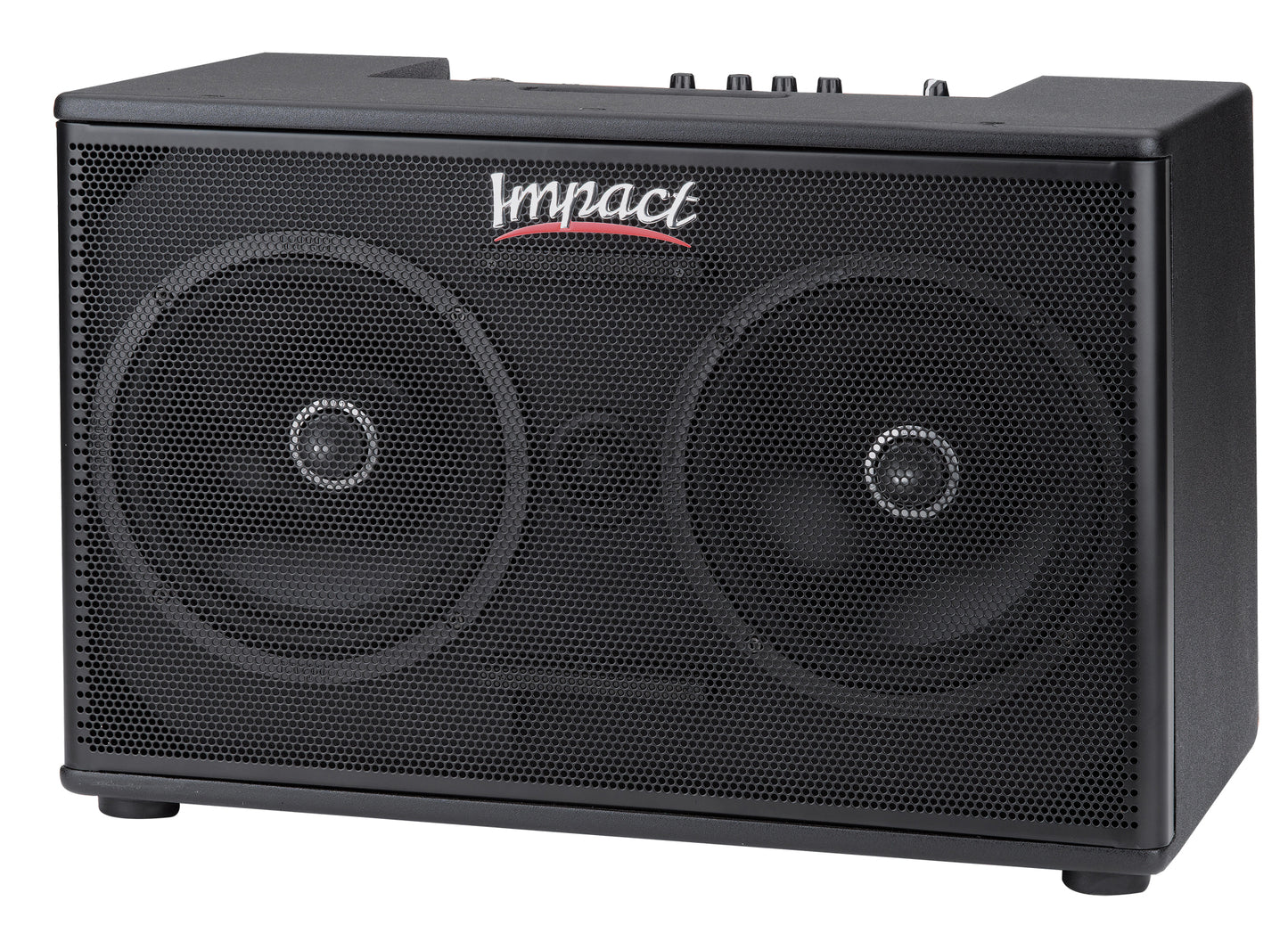 Impact AG 2x8 S&P, ampli/extension pour tête d'ampli guit. à modélisation et guit. acoust., 350W, 2x HP 8", 16 kg, housse, noir