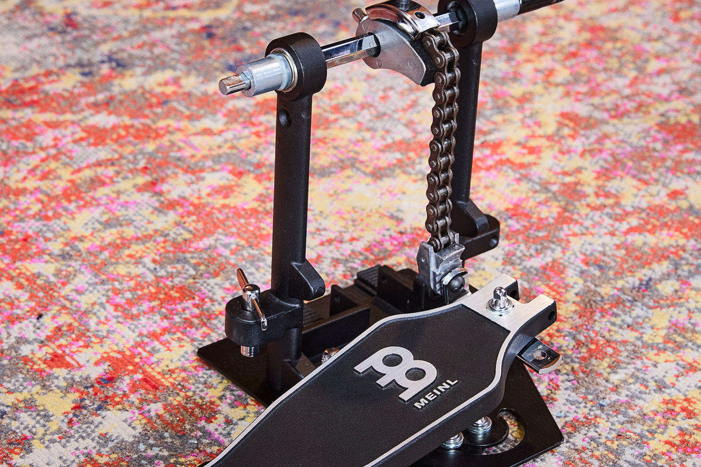 Pédale Cajon Professionnelle repositionnable, batte en mousse, tension de ressort ajustable, noir