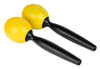 Nino 575Y Ronde plastic maracas, middelgroot, geel