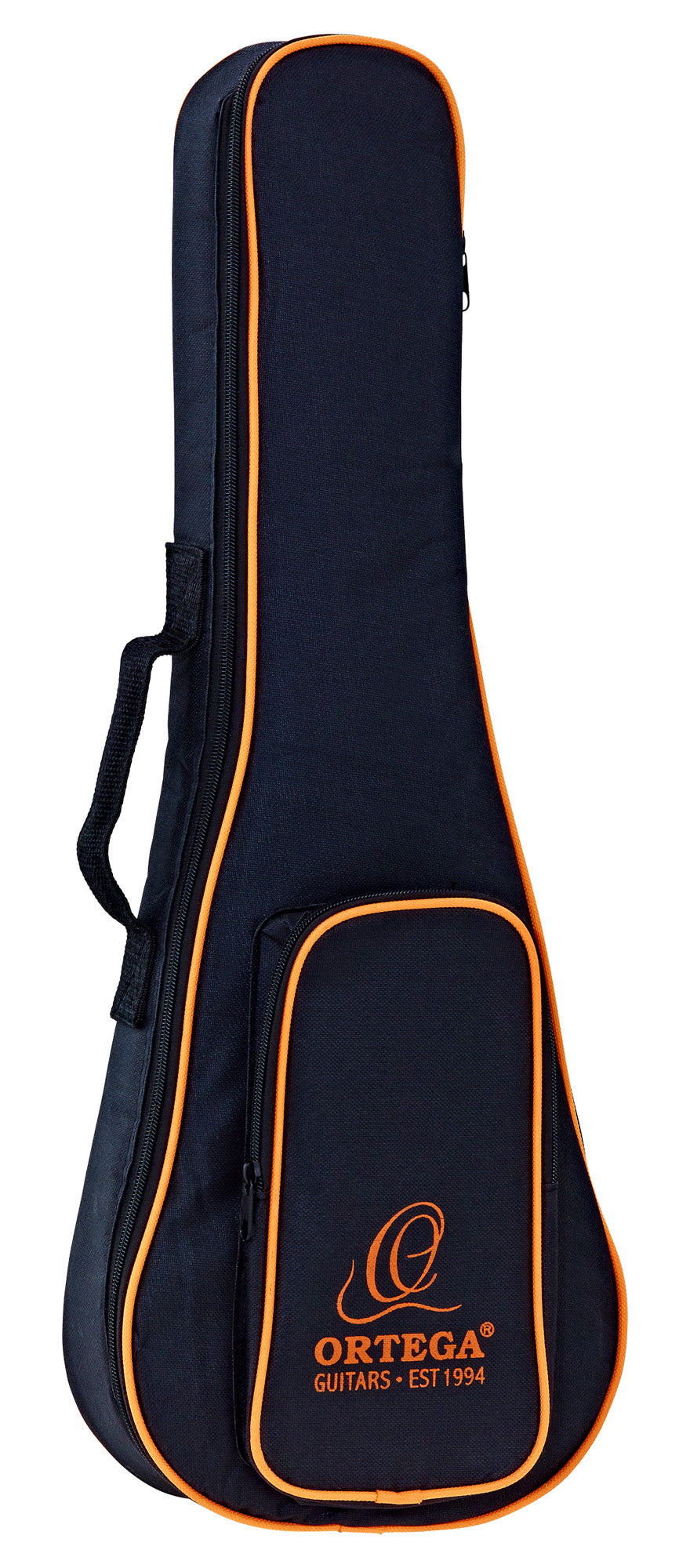 Housse pour ukulélé Concert Pineapple (environ 62 cm), nylon résistant, rembourrée 10 mm, noir