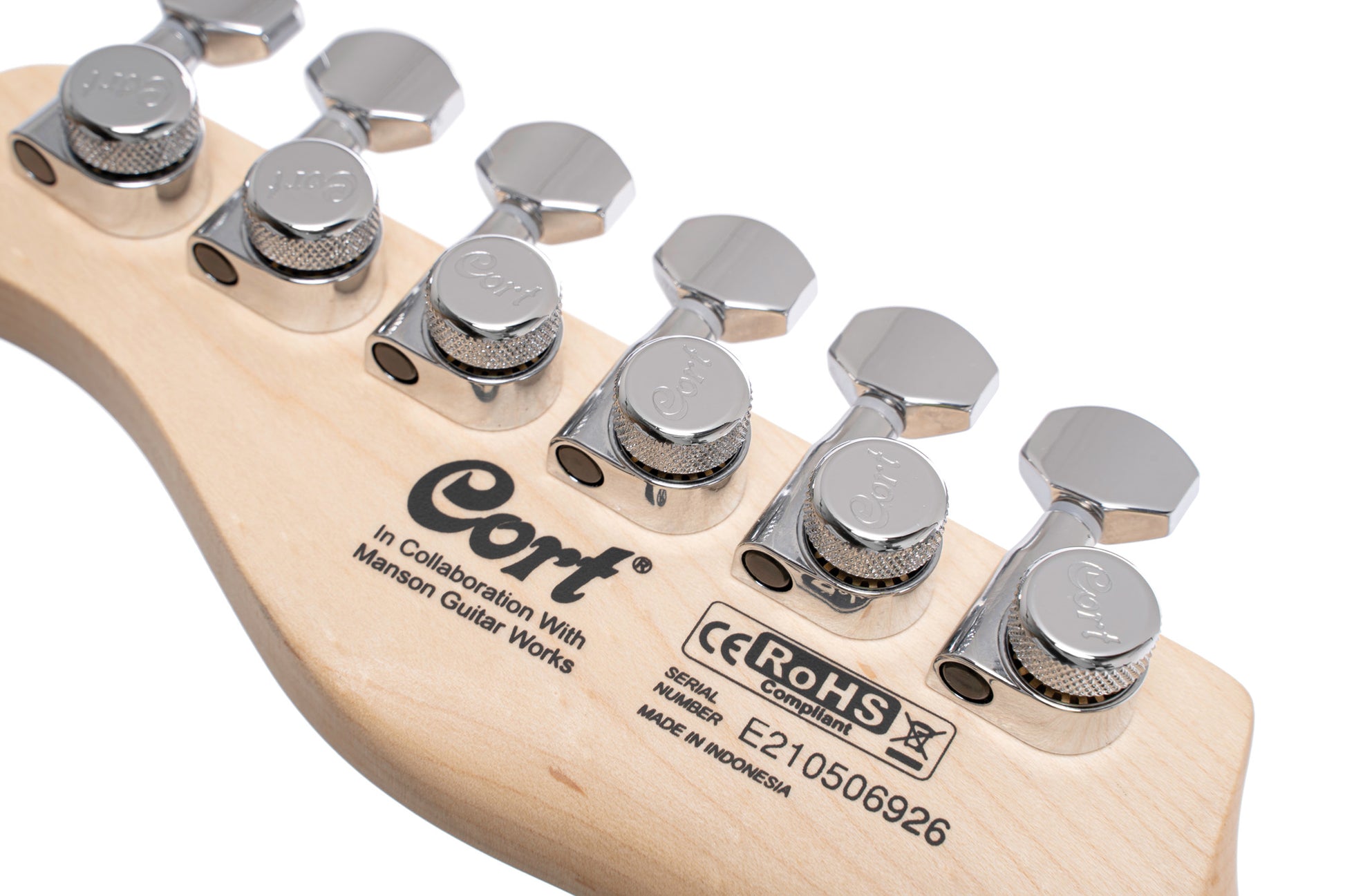 MBM-2P, signature Matt Bellamy, corps tilleul, manche érable, micros Manson & P90,"Kill" bouton, noir satiné