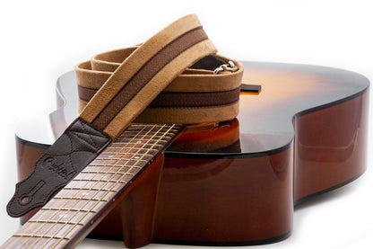 Courroie modèle PLAIN, extérieur tissu, largeur 5 cm, longueur 90 à 150 cm, beige