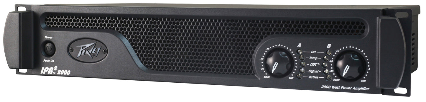 Ampli de puissance 2 canaux, 1100W par canal à 2 ohms, châssis aluminium léger, entrées XLR/Jack, sorties Speakon, noir