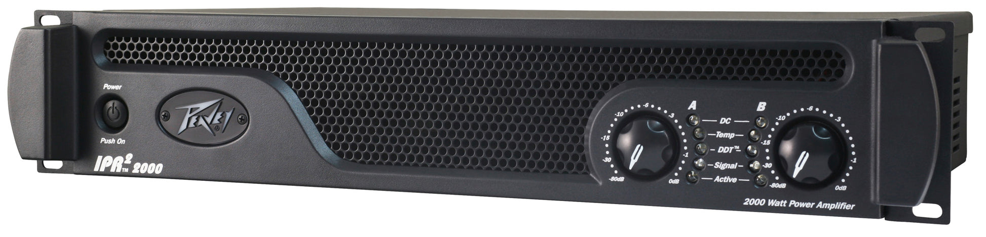 Ampli de puissance 2 canaux, 1100W par canal à 2 ohms, châssis aluminium léger, entrées XLR/Jack, sorties Speakon, noir