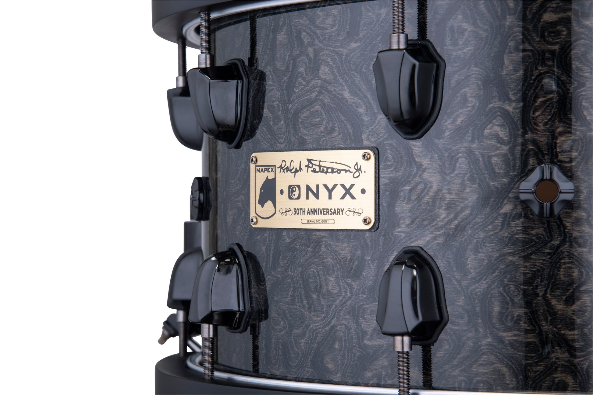 CC MAPEX BP 14 X 8" RALPH PETERS, CERCLES BOIS, ACCASTILLAGE NOIR, FINITION BLACK BURST