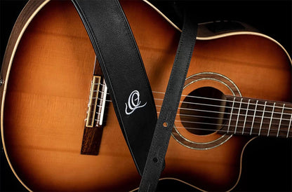 OSAR-1, courroie guitare, série Artist, cuir, largeur 7 cm, longueur 145 cm, black hole