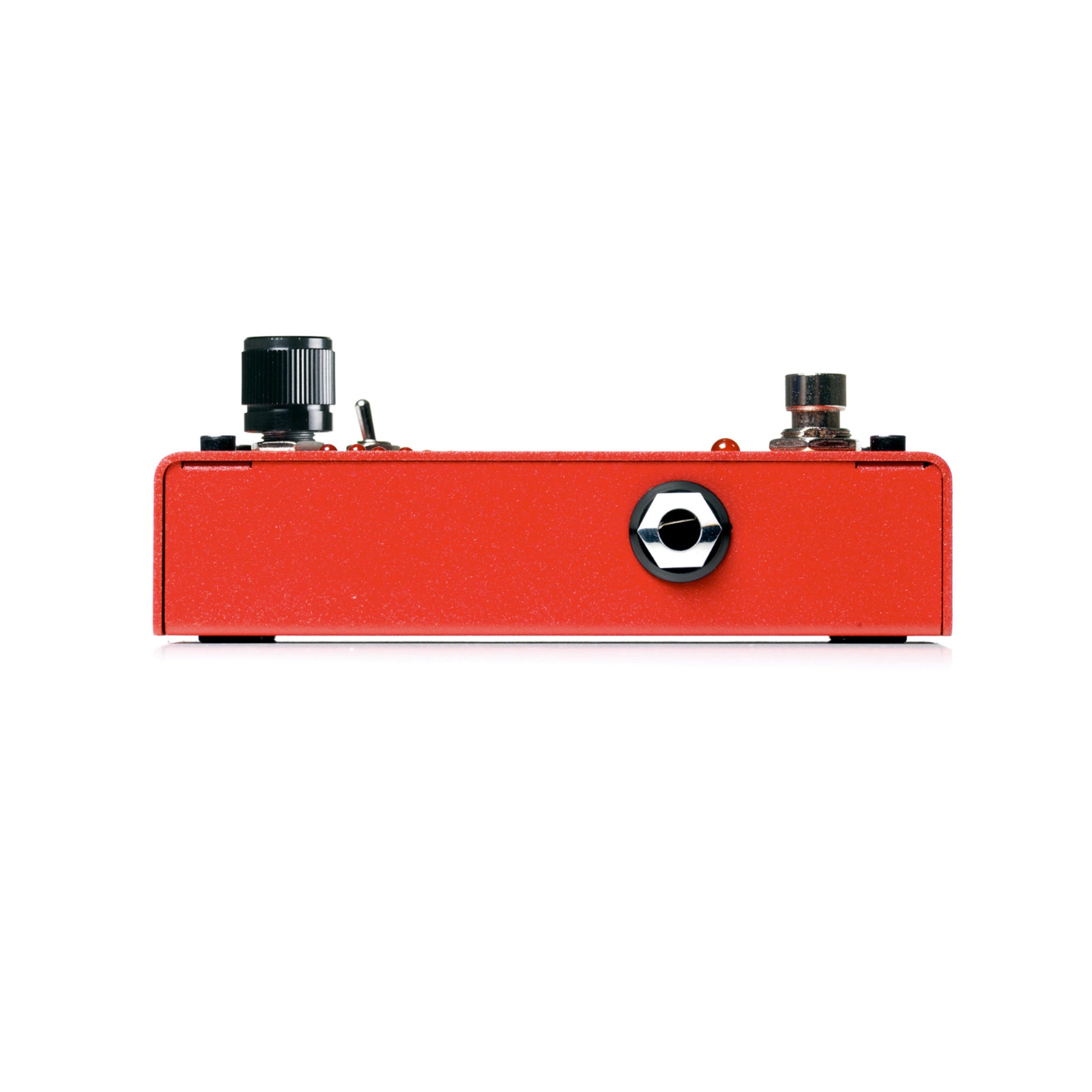 Pédale DROP, drop tune polyphonique pour guitare et basse, permet de baisser l'accord d'un demi-ton à une octave complète, rouge