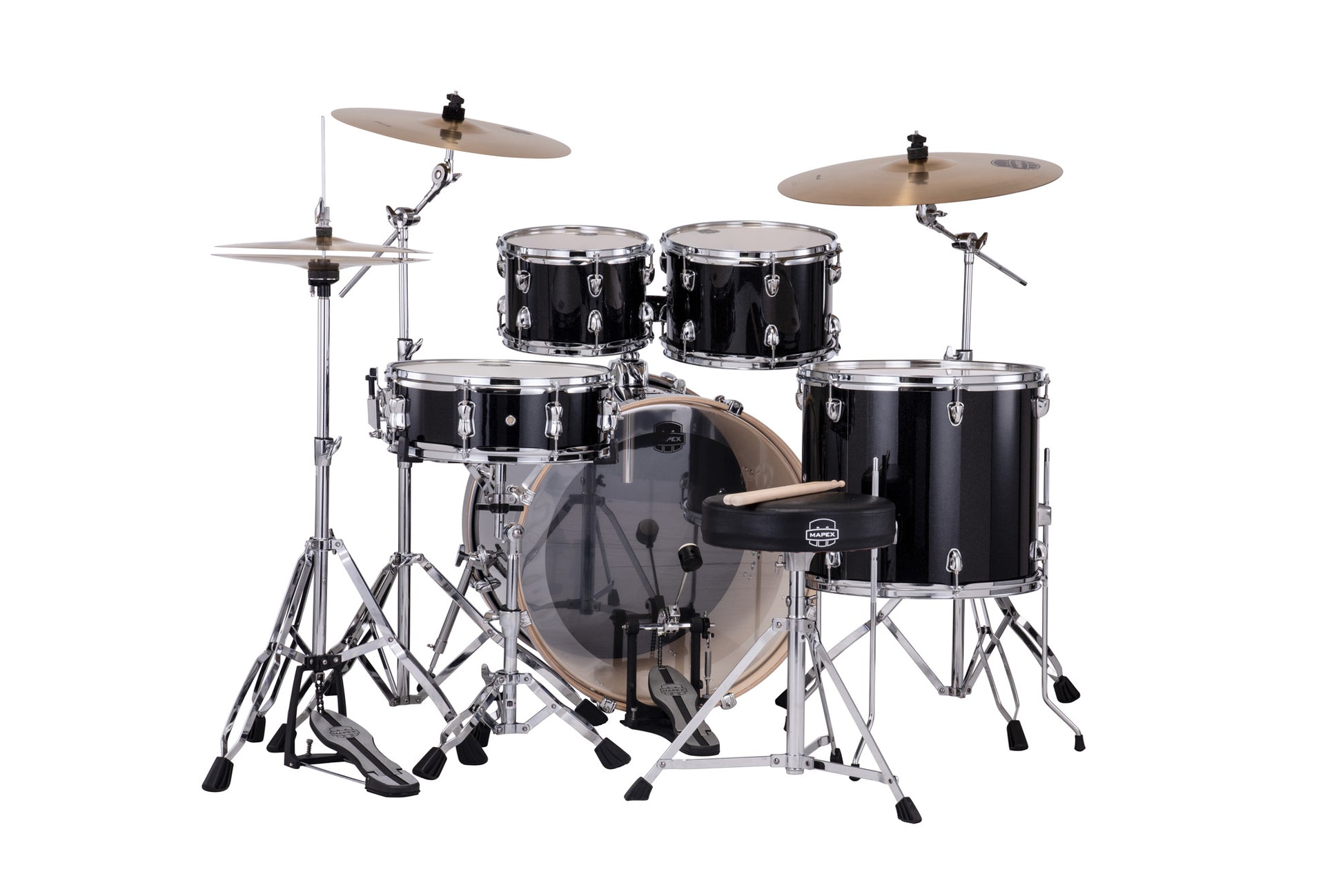 MAPEX VENUS POP ROCK 22 5F BLACK GALAXY