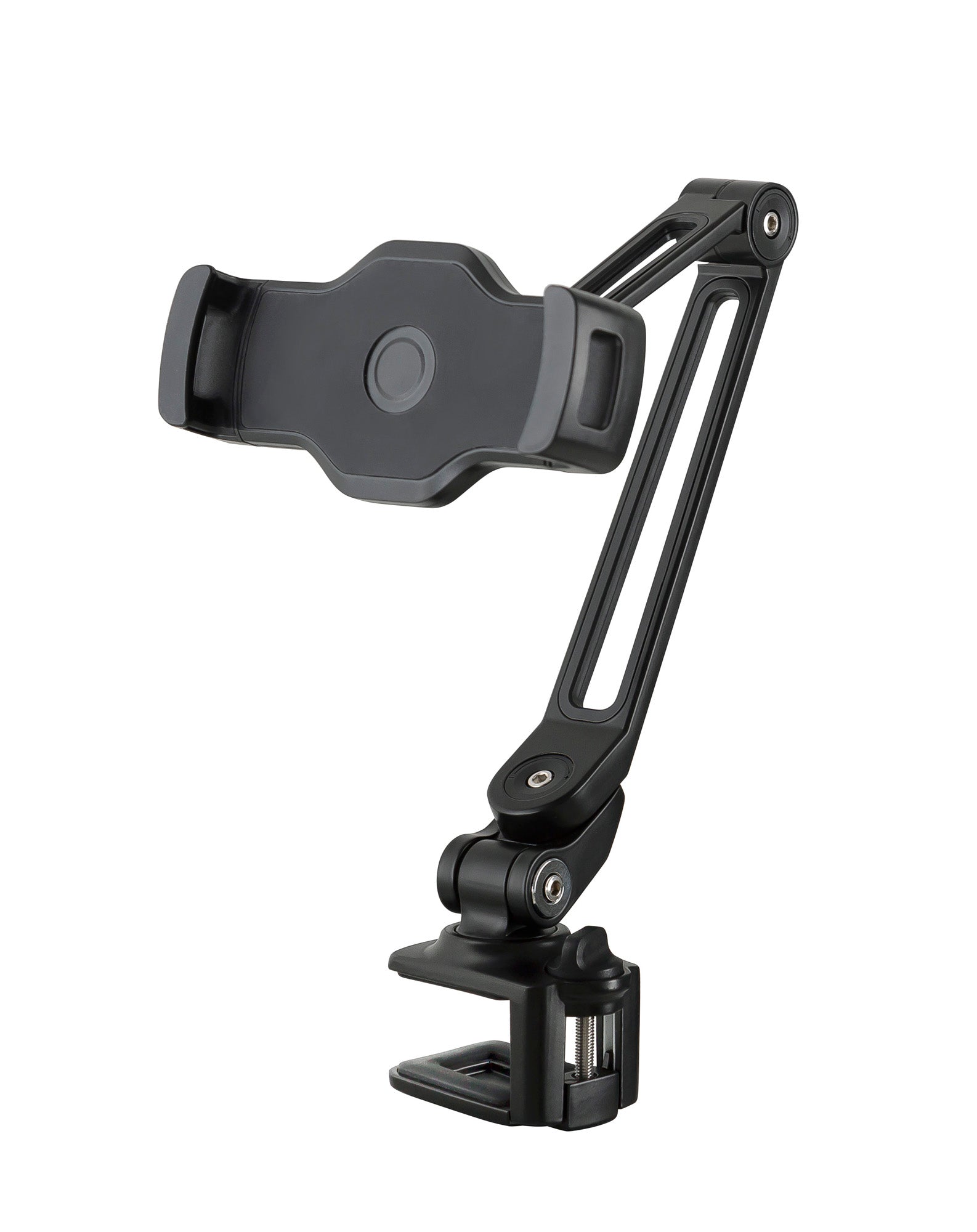 Support de smartphone et tablette universel K&M 19805, avec pince.